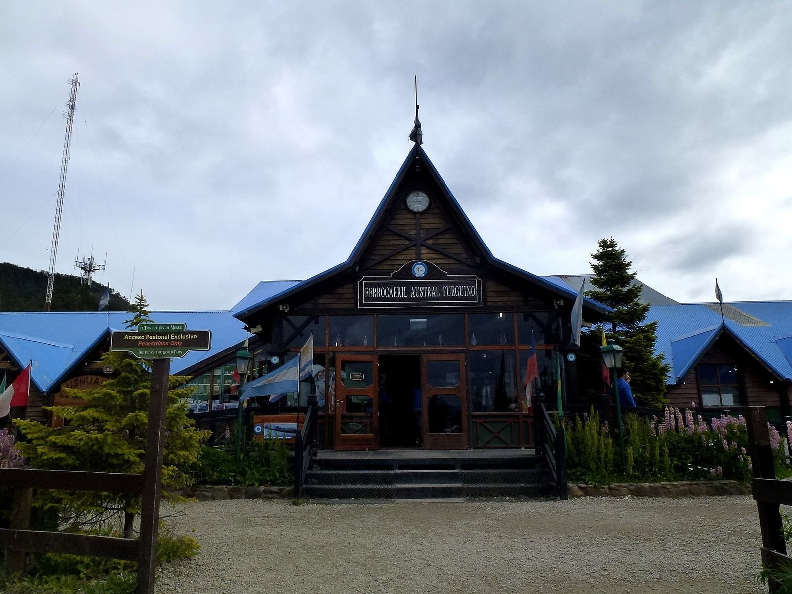 Prédio da Estação do Fim do Mundo, ponto de partida do trem em Ushuaia